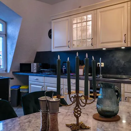 Villa Premium Gruppen-apartments In Gründerzeit-villa Mit Schlossblick Und Parkplatz 16 Gäste