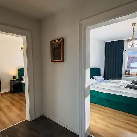 Premium Gruppen-apartments In Gruenderzeit-villa Mit Schlossblick Und Parkplatz 16 Gaeste *